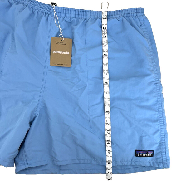 NEW Patagonia Men's Baggies Shorts 5" XXL Blue Quick Dry Hiking Swim Outdoor NWT - Picture 6 of 7